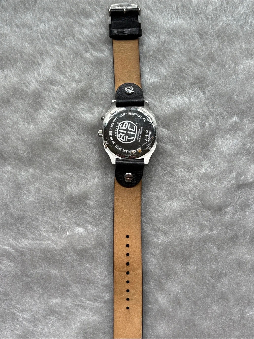 Rare Fossil Big Tic Kaleido Watch jr-8124 Changing Green to Blue Face